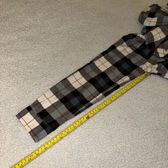 Eddie Bauer Large Button Down Collared Long Sleeve Women’s Flannel Shirt Plum Na - Picture 11 of 12